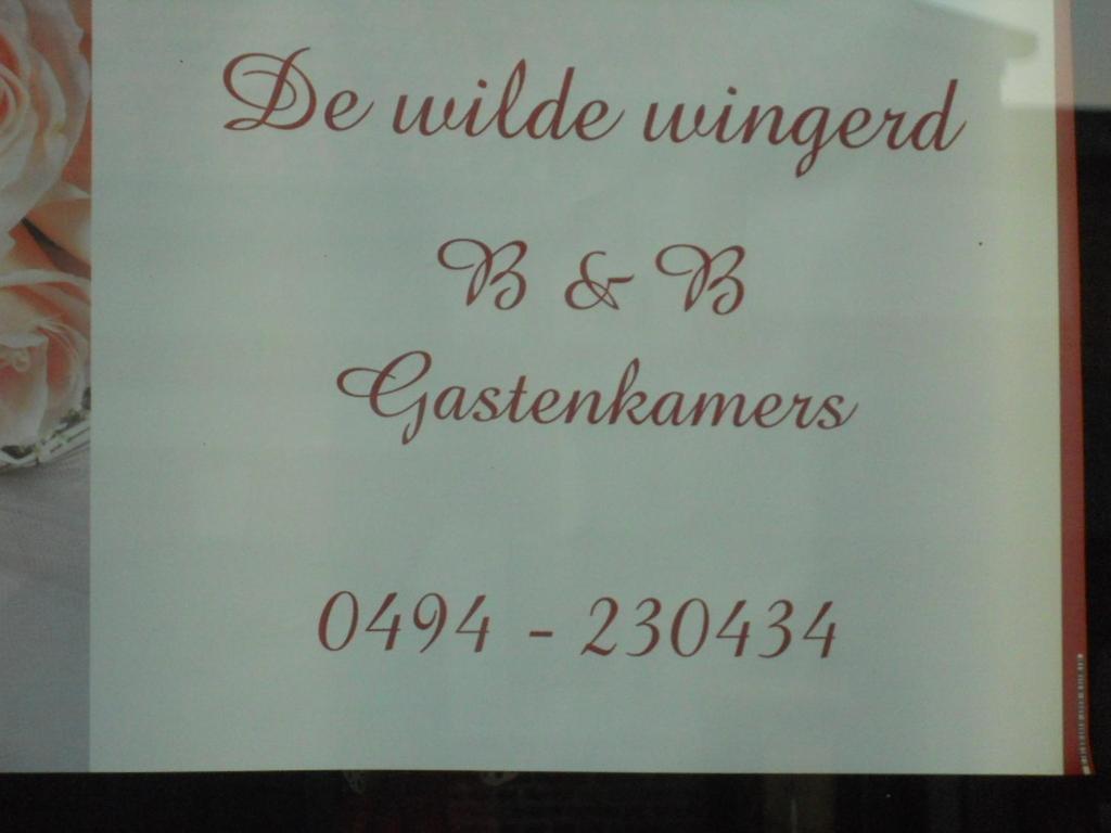 Huis De Wilde Wingerd 호텔 예페르 외부 사진